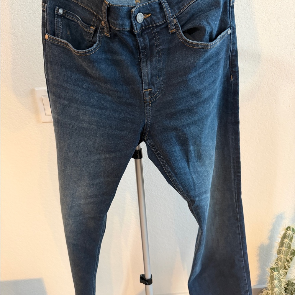 7 For All Mankind Men’s “The Bootcut” Dark Wash Jeans 31x34 NWOT